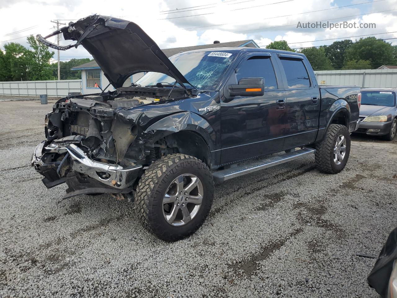 2014 Ford F150 Supercrew Black vin: 1FTFW1EF4EKG29574