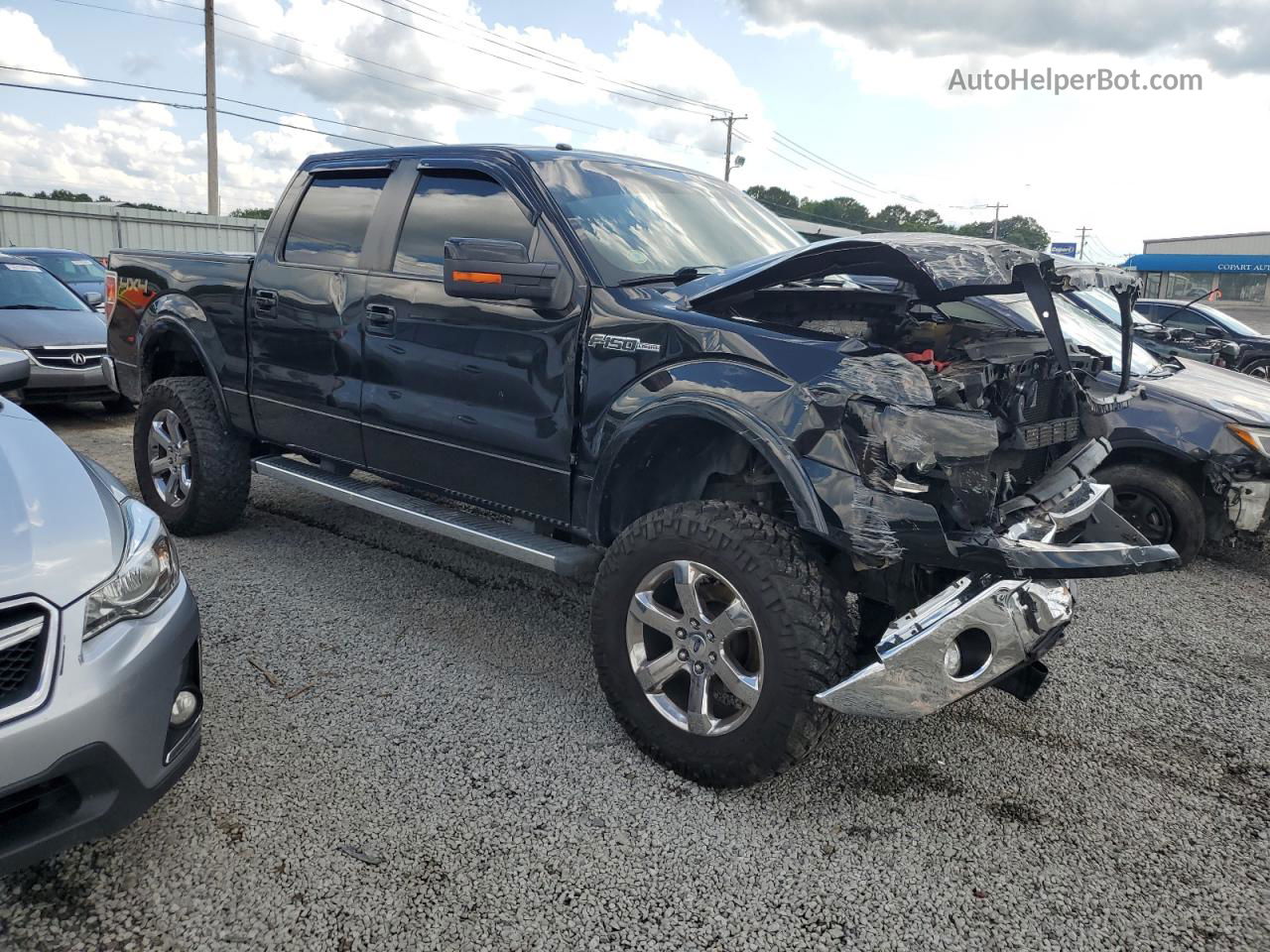 2014 Ford F150 Supercrew Black vin: 1FTFW1EF4EKG29574