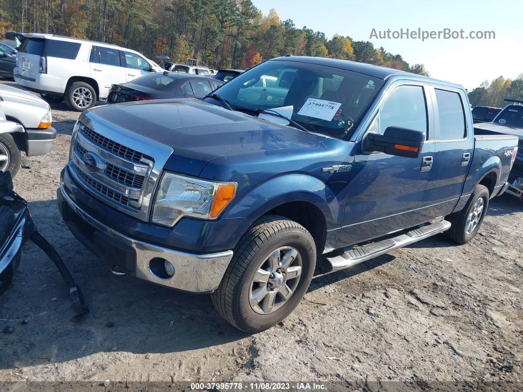 2014 Ford F-150 Xlt Blue vin: 1FTFW1EF4EKG40574