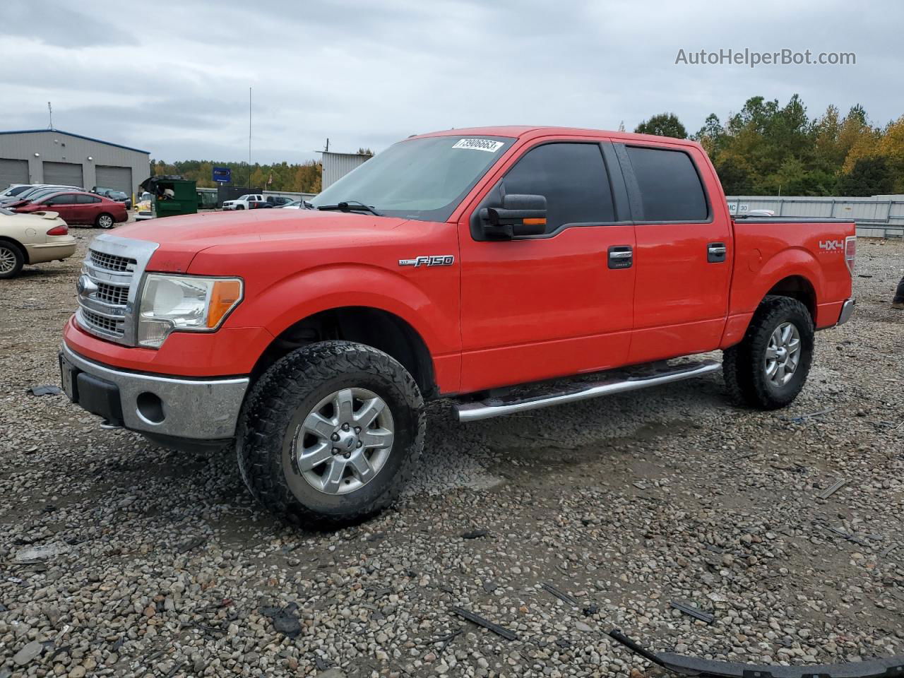 2014 Ford F150 Supercrew Красный vin: 1FTFW1EF4EKG41899