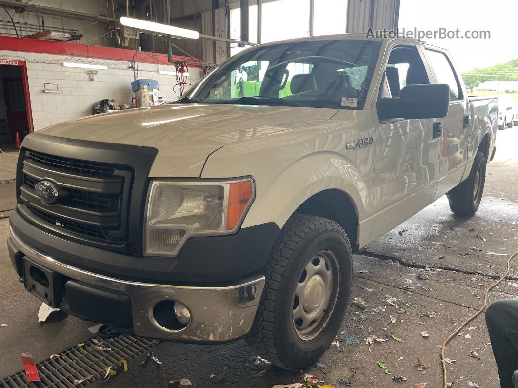 2014 Ford F-150 Xl White vin: 1FTFW1EF5EFA68391