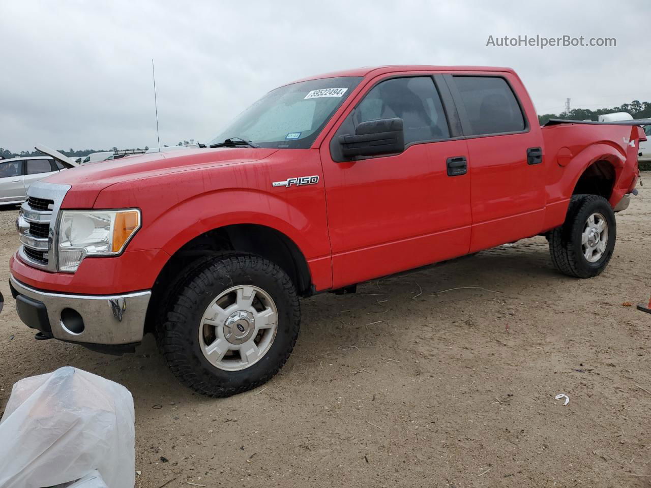 2014 Ford F150 Supercrew Red vin: 1FTFW1EF5EKD12032