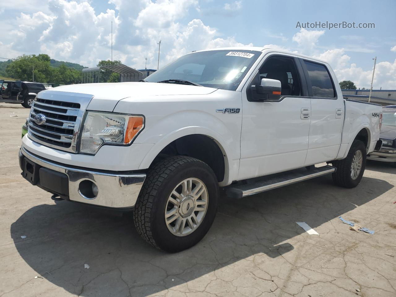 2014 Ford F150 Supercrew White vin: 1FTFW1EF5EKF69045