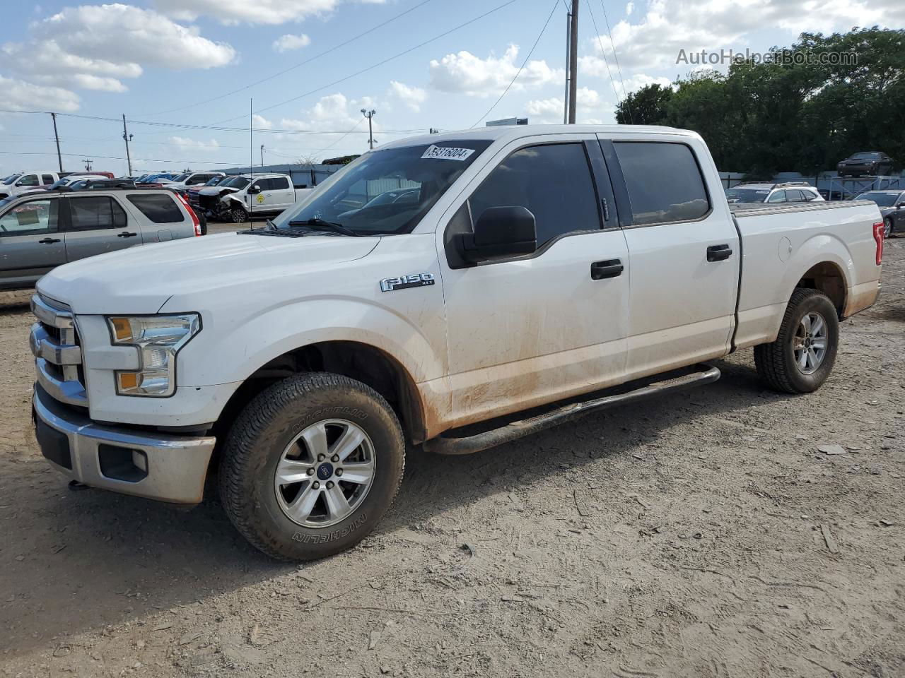 2017 Ford F150 Supercrew White vin: 1FTFW1EF5HKC87217