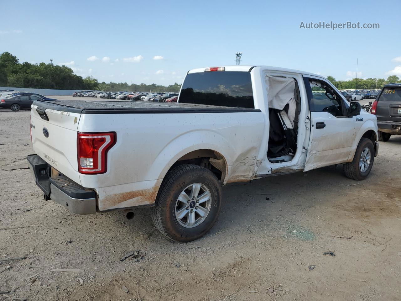 2017 Ford F150 Supercrew White vin: 1FTFW1EF5HKC87217