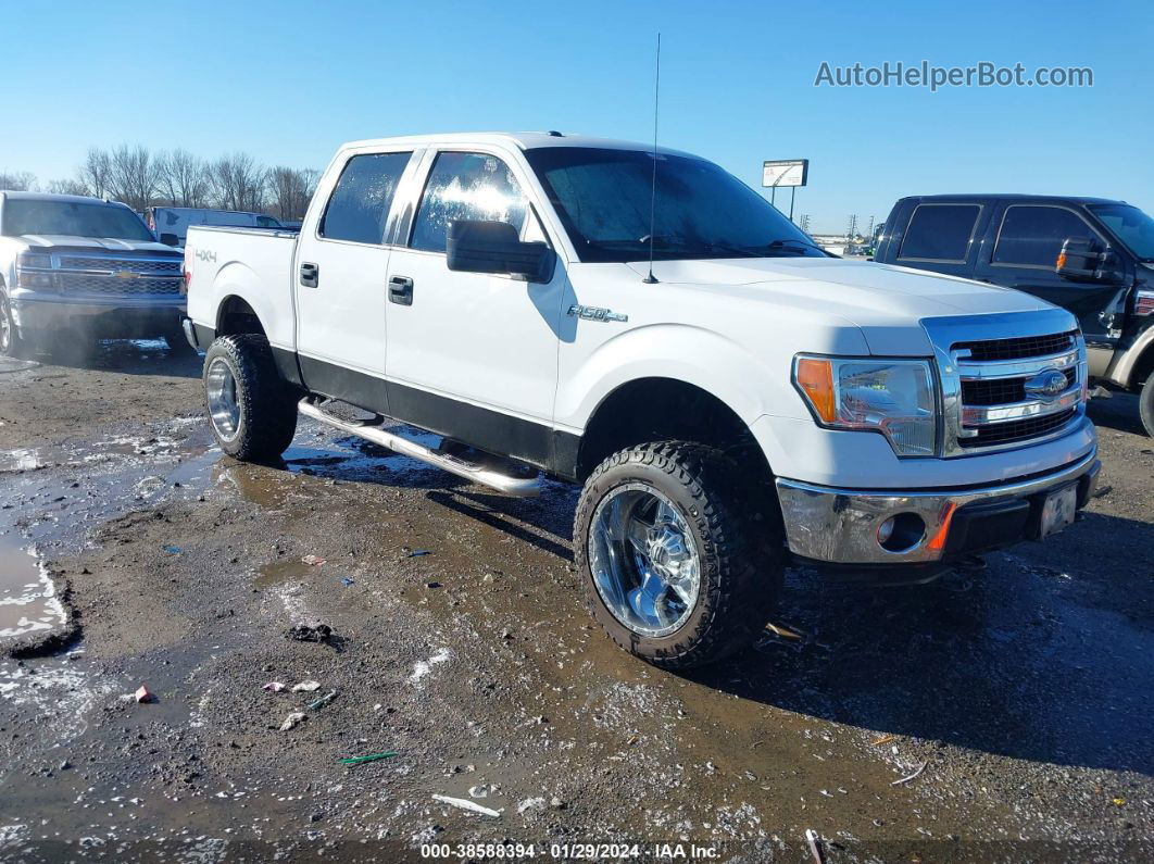 2014 Ford F-150 Xlt White vin: 1FTFW1EF6EFC74996