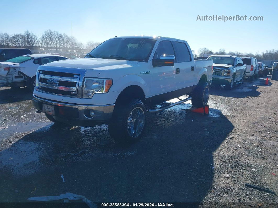 2014 Ford F-150 Xlt White vin: 1FTFW1EF6EFC74996