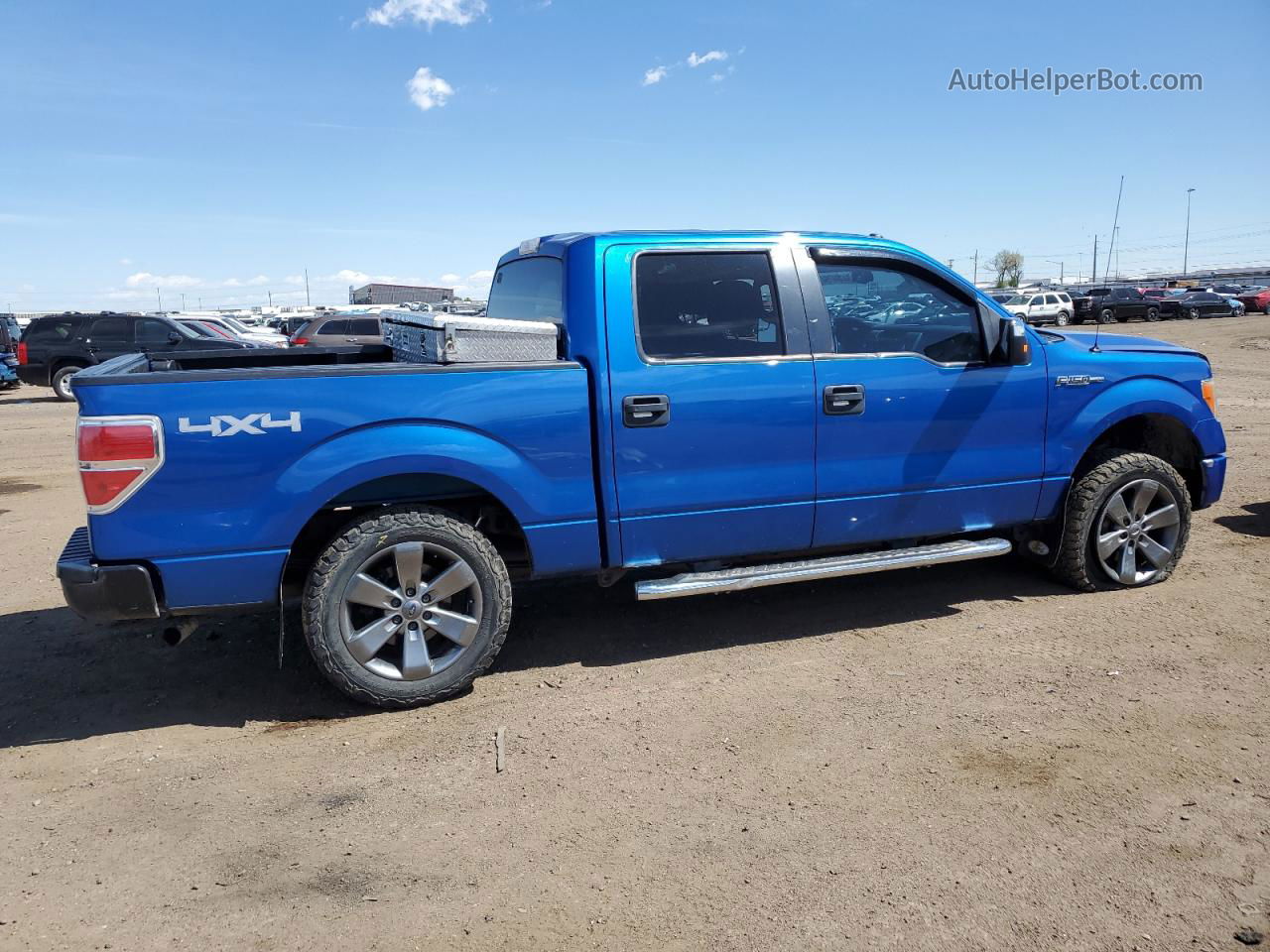 2014 Ford F150 Supercrew Blue vin: 1FTFW1EF6EFC77865