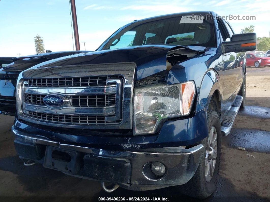 2014 Ford F-150 Xlt Dark Blue vin: 1FTFW1EF6EKD60865