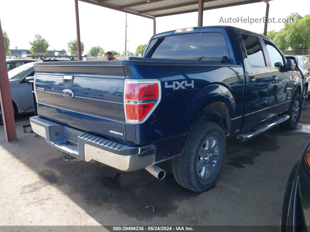 2014 Ford F-150 Xlt Dark Blue vin: 1FTFW1EF6EKD60865