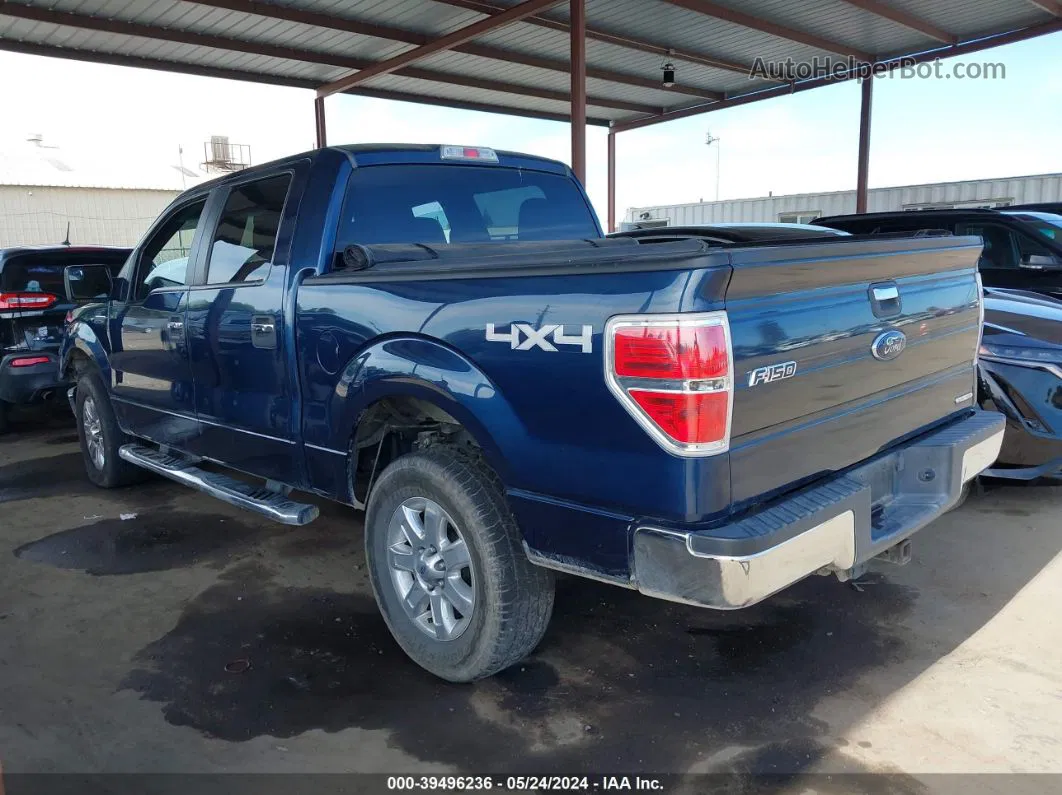 2014 Ford F-150 Xlt Dark Blue vin: 1FTFW1EF6EKD60865