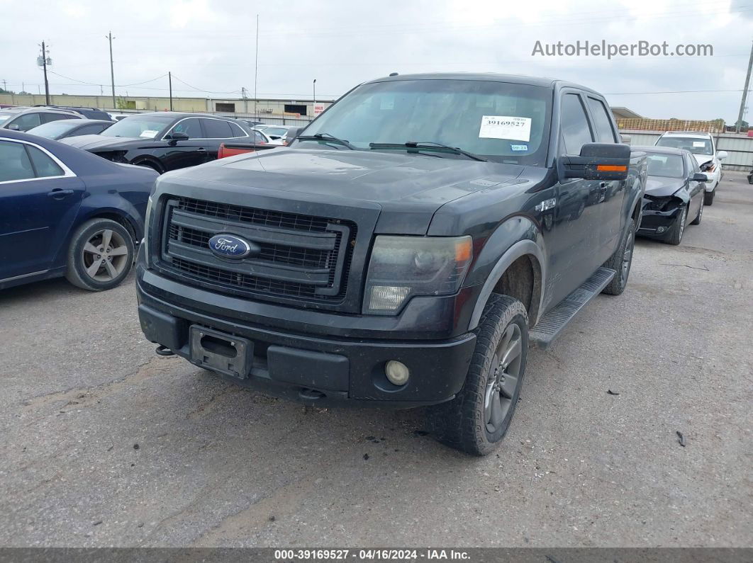 2014 Ford F-150 Fx4 Black vin: 1FTFW1EF6EKE79628