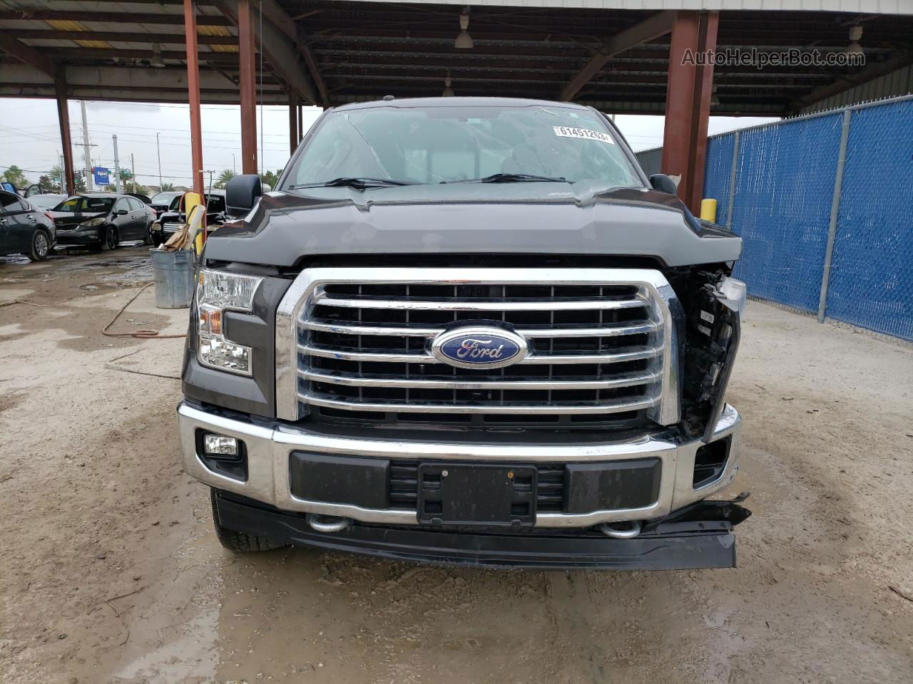 2017 Ford F150 Supercrew Серый vin: 1FTFW1EF6HFC43090