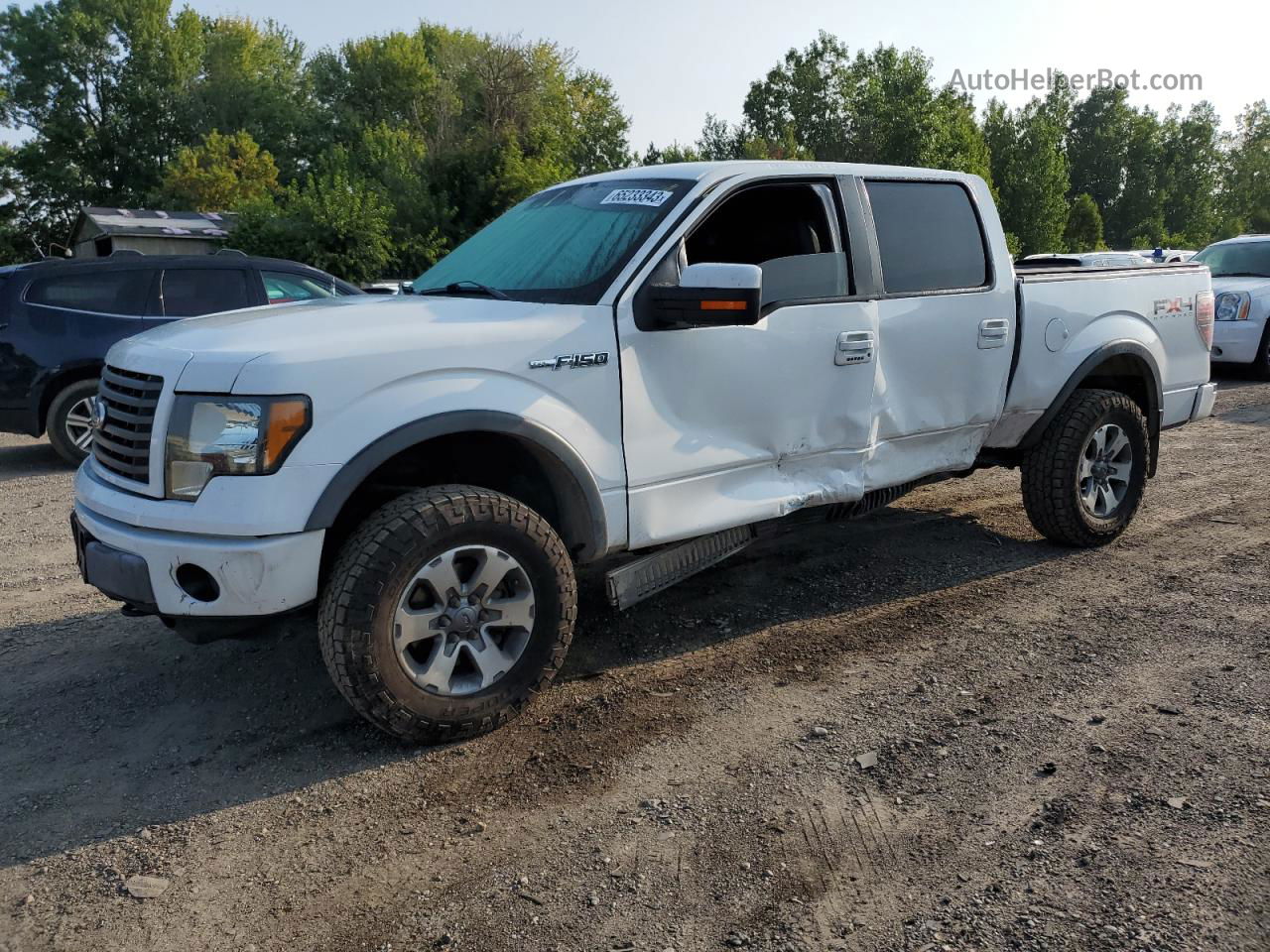 2011 Ford F150 Supercrew White vin: 1FTFW1EF7BFB82453