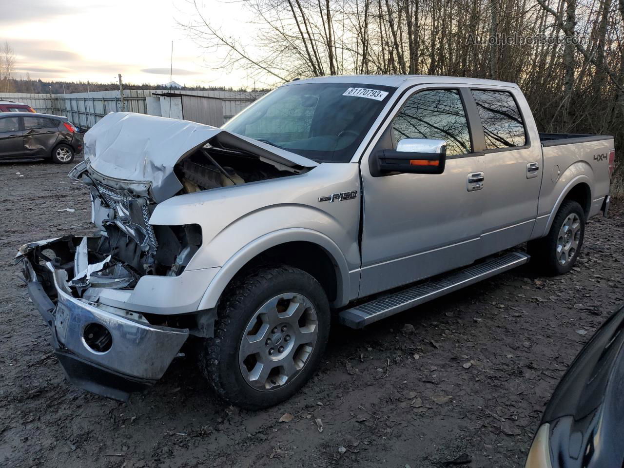 2011 Ford F150 Supercrew Silver vin: 1FTFW1EF7BFD15325