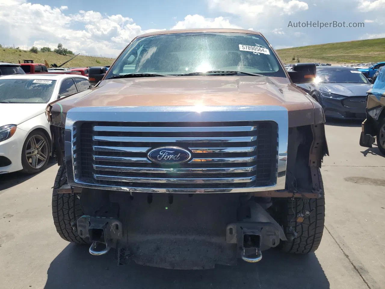 2011 Ford F150 Supercrew Brown vin: 1FTFW1EF7BKD48350