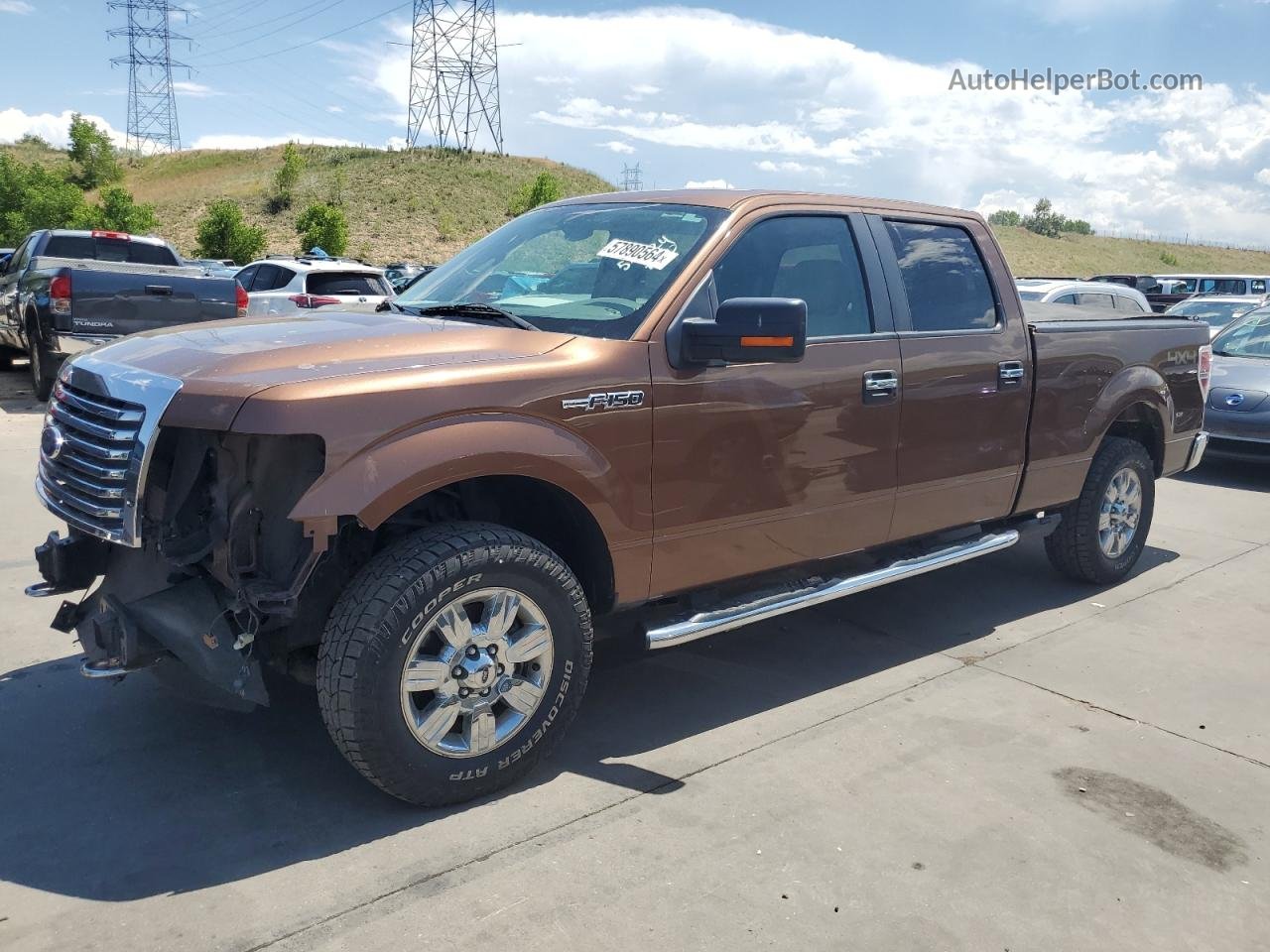 2011 Ford F150 Supercrew Brown vin: 1FTFW1EF7BKD48350