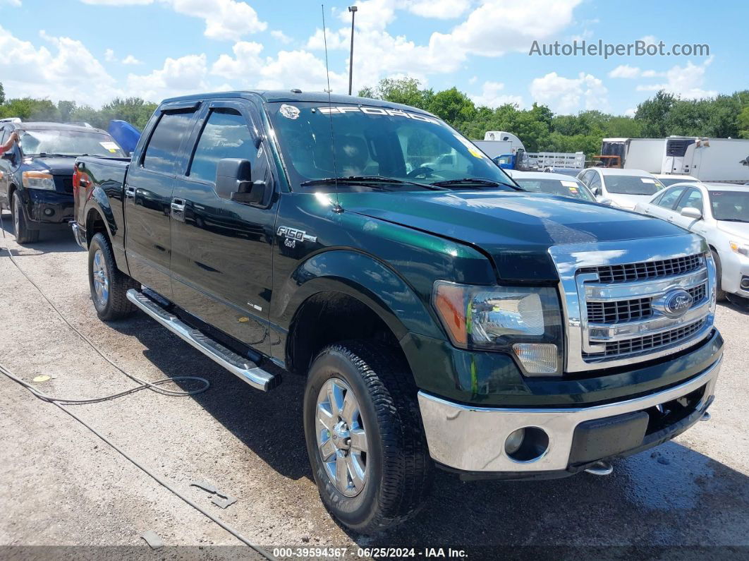 2014 Ford F-150 Xlt Зеленый vin: 1FTFW1EF7EFA80154