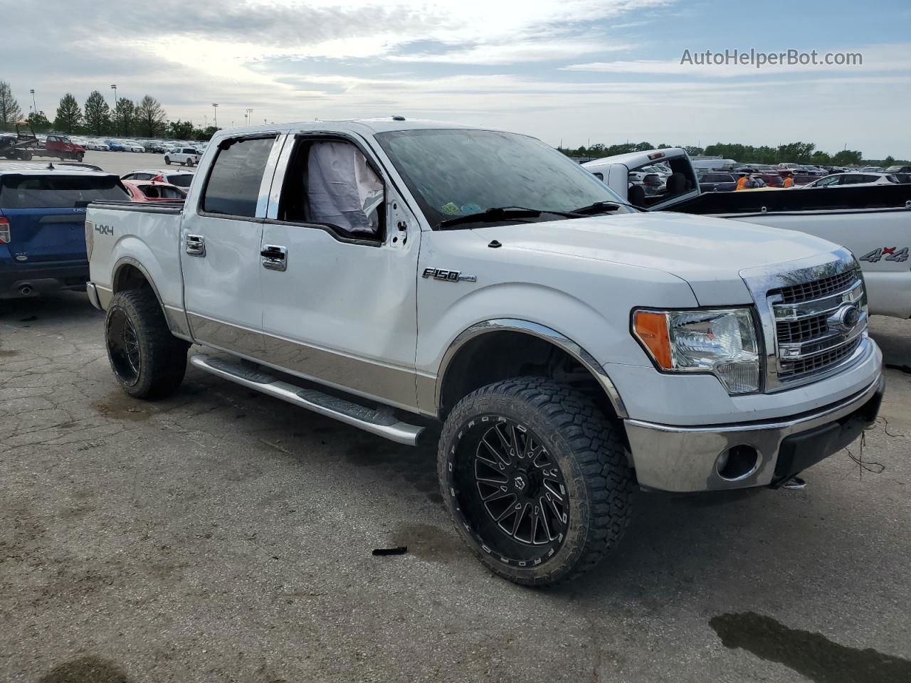 2014 Ford F150 Supercrew White vin: 1FTFW1EF7EFB95806