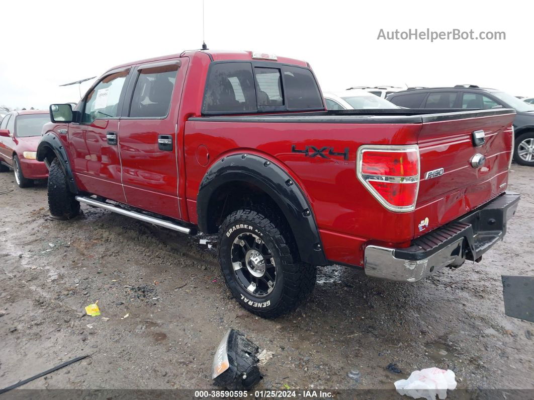 2014 Ford F-150 Xlt Red vin: 1FTFW1EF7EFC25709