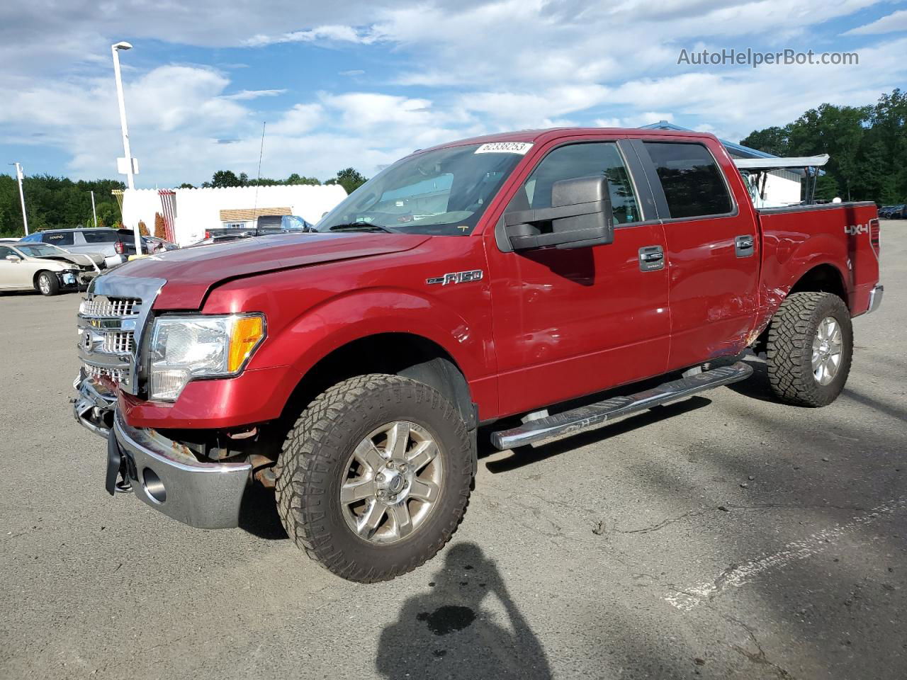 2014 Ford F150 Supercrew Red vin: 1FTFW1EF7EFC46768