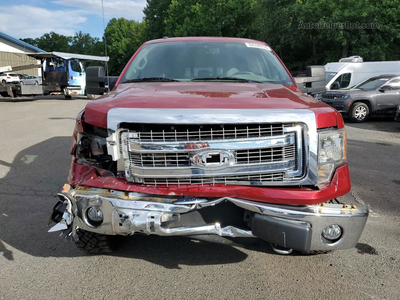 2014 Ford F150 Supercrew Red vin: 1FTFW1EF7EFC46768