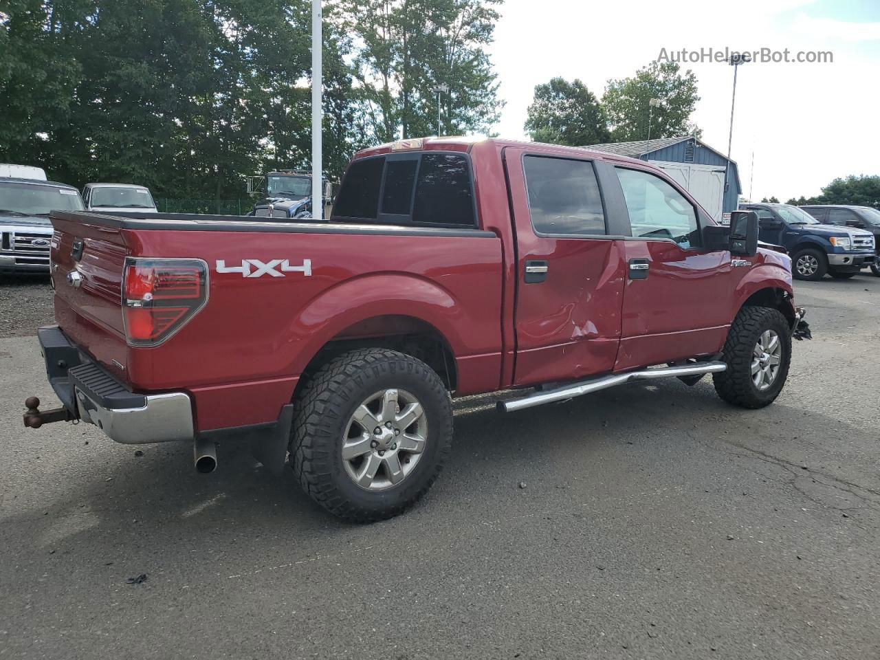 2014 Ford F150 Supercrew Red vin: 1FTFW1EF7EFC46768