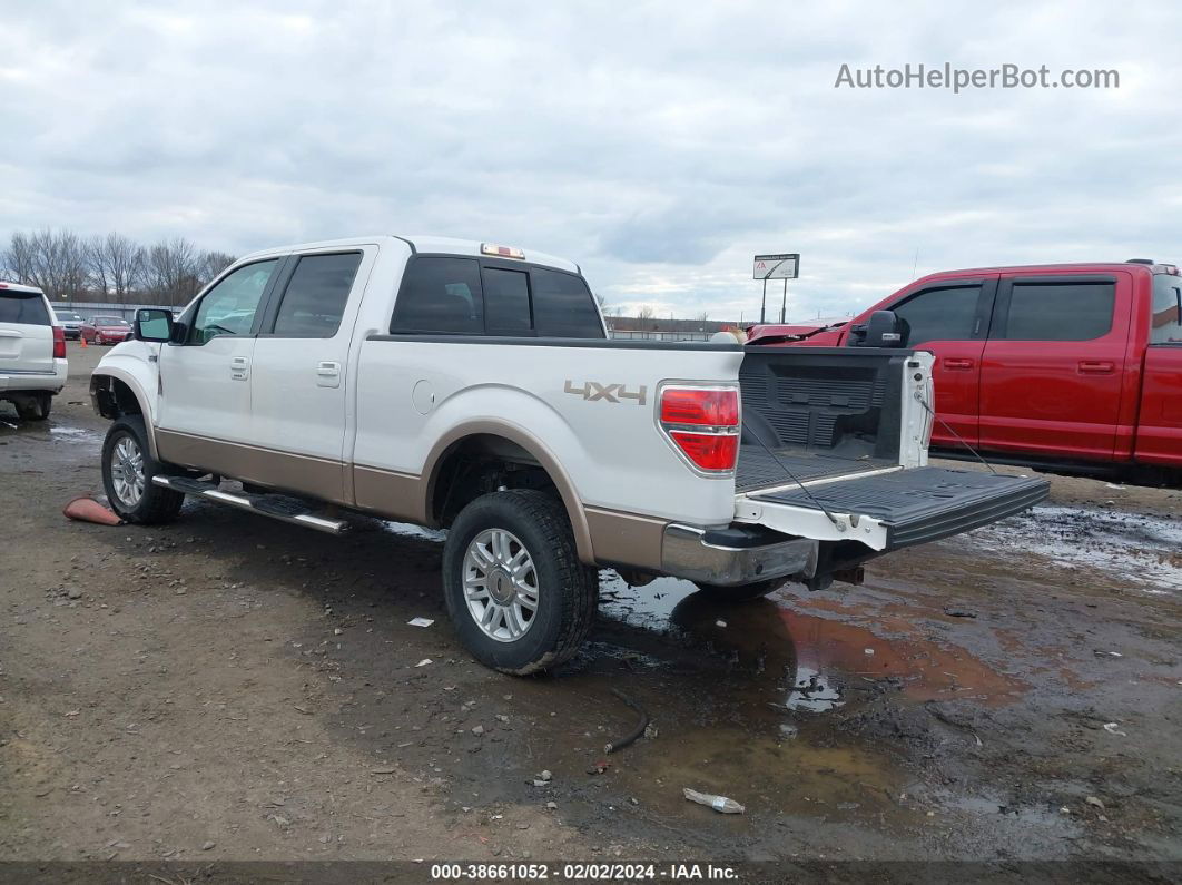 2014 Ford F-150 Lariat White vin: 1FTFW1EF7EKD20102