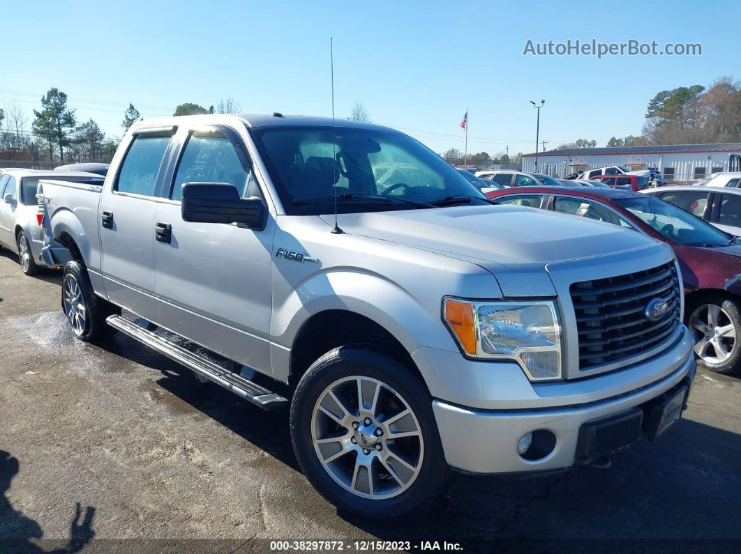 2014 Ford F-150 Stx Silver vin: 1FTFW1EF7EKE78181