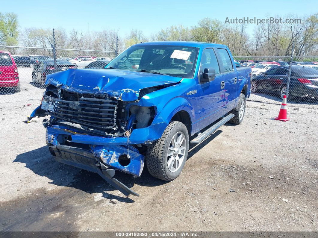 2014 Ford F-150 Stx Blue vin: 1FTFW1EF7EKF44325