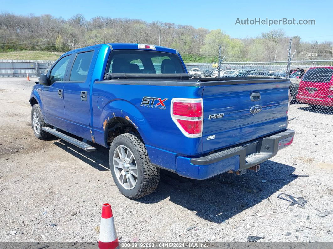 2014 Ford F-150 Stx Blue vin: 1FTFW1EF7EKF44325