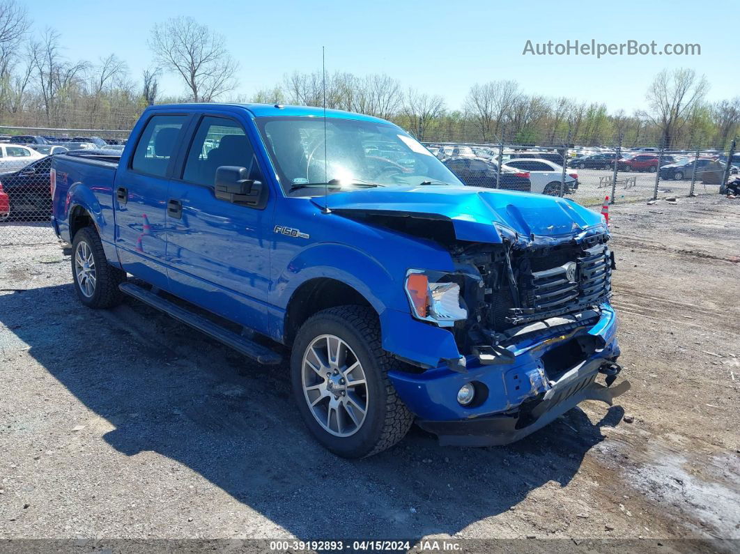 2014 Ford F-150 Stx Blue vin: 1FTFW1EF7EKF44325