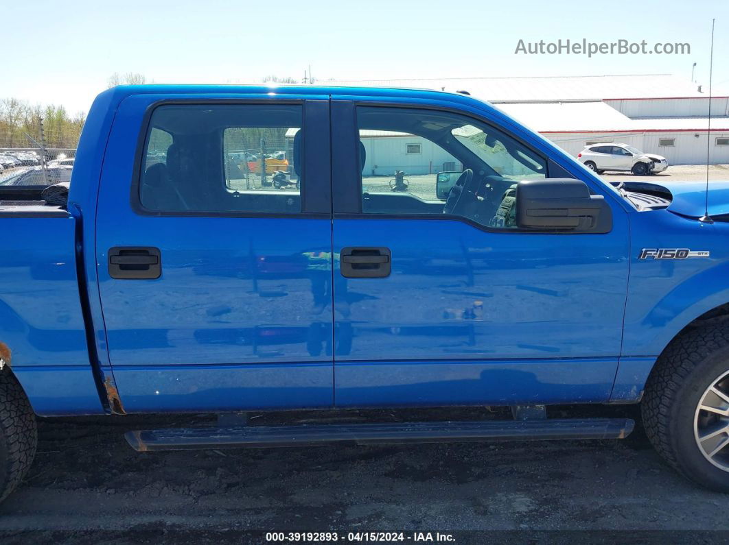 2014 Ford F-150 Stx Blue vin: 1FTFW1EF7EKF44325