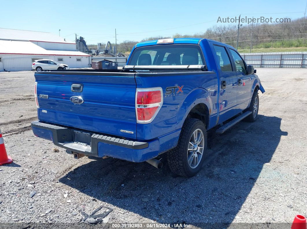 2014 Ford F-150 Stx Blue vin: 1FTFW1EF7EKF44325