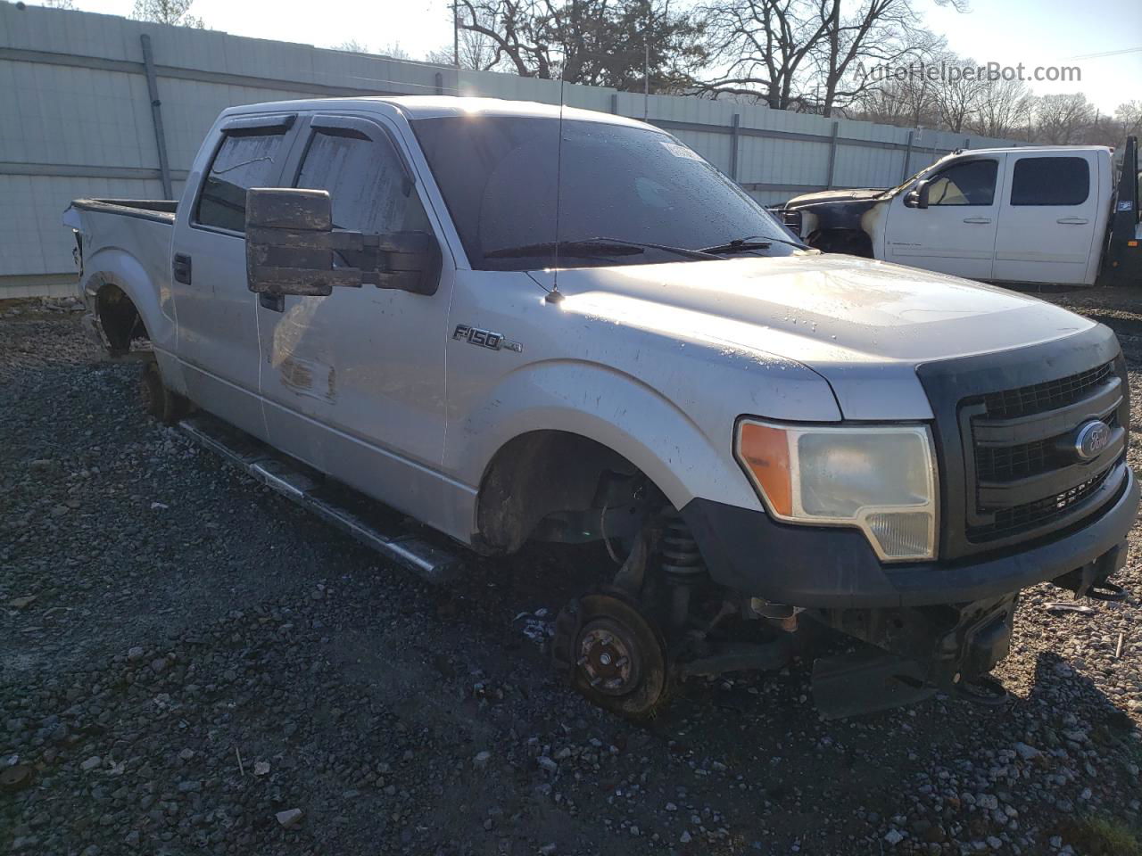 2014 Ford F150 Supercrew Silver vin: 1FTFW1EF7EKG51102