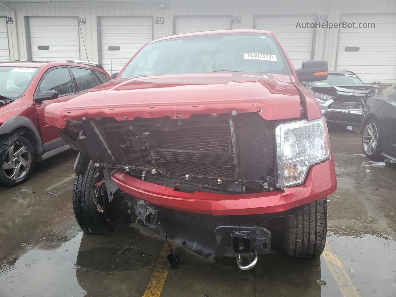 2011 Ford F150 Supercrew Красный vin: 1FTFW1EF8BFC57323