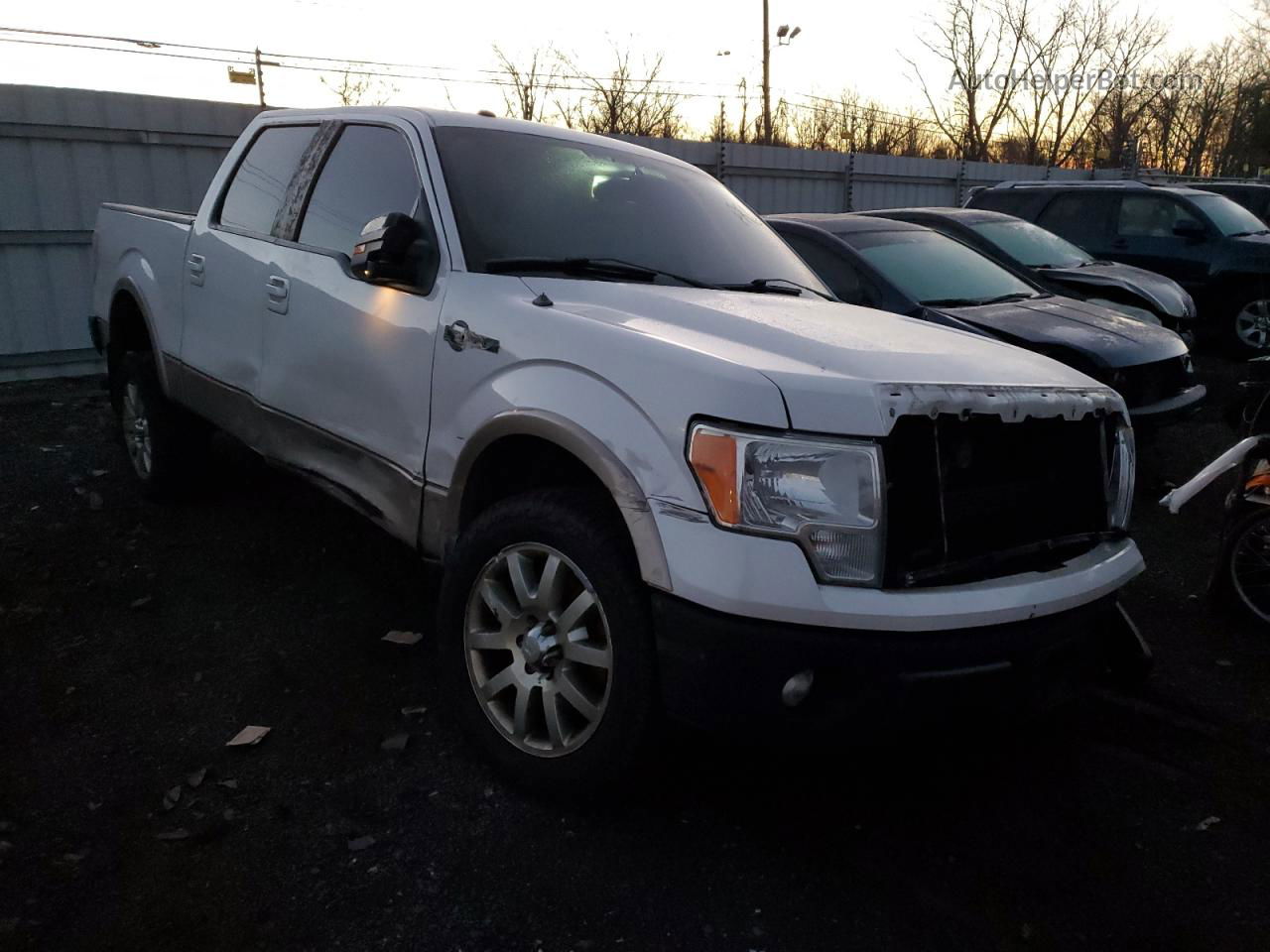 2011 Ford F150 Supercrew White vin: 1FTFW1EF8BKD07256