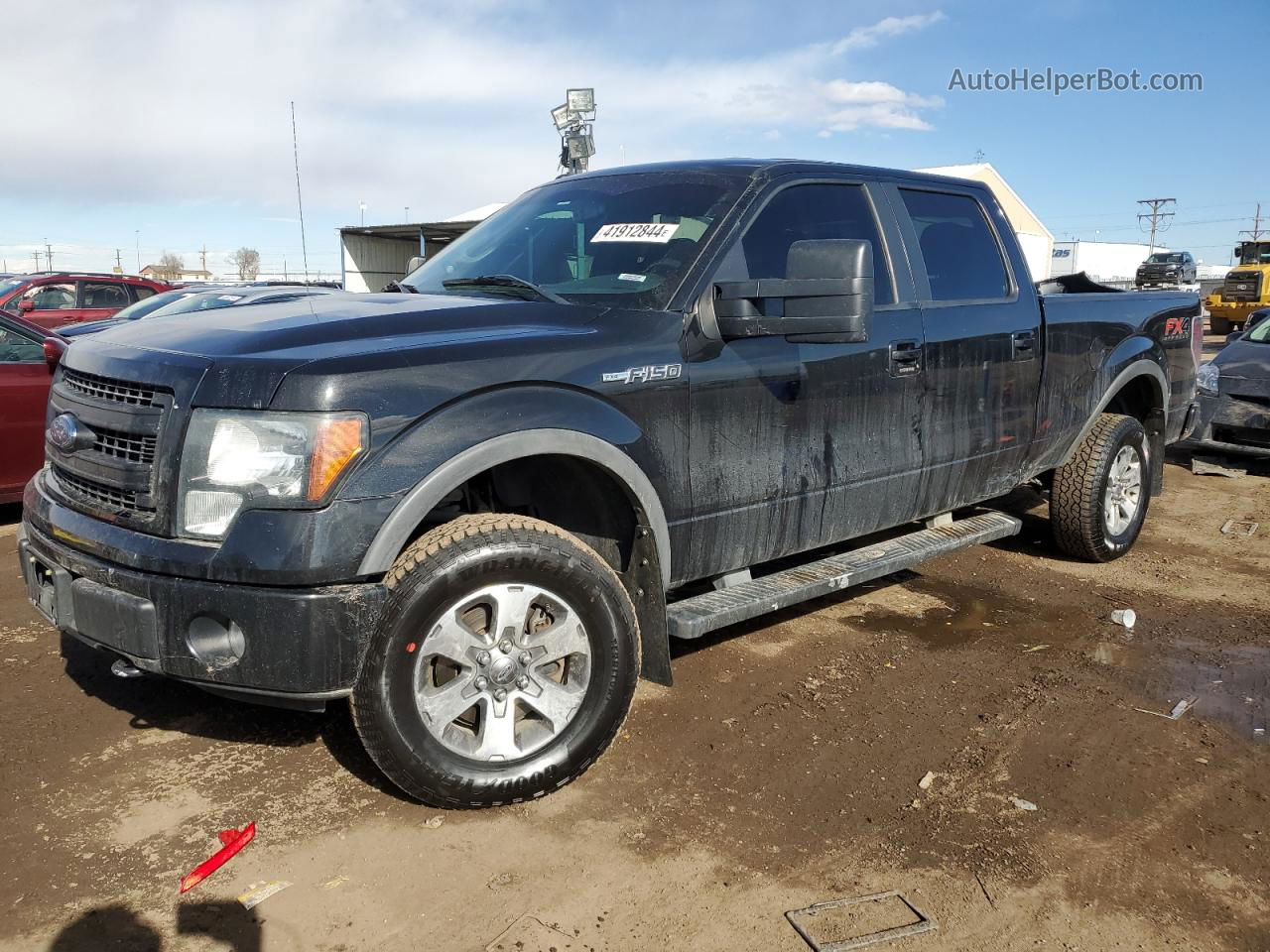 2014 Ford F150 Supercrew Черный vin: 1FTFW1EF8EFA64822