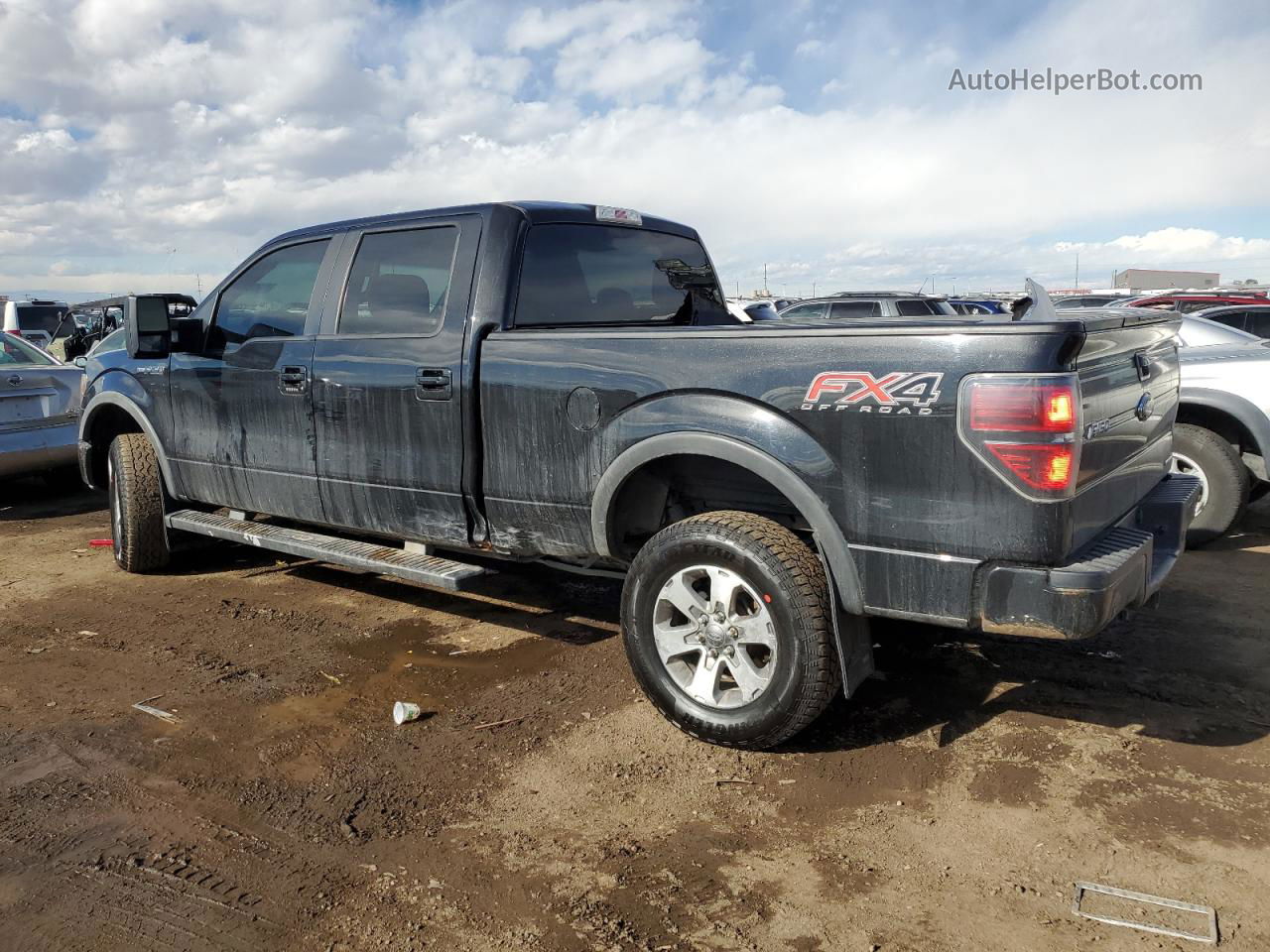 2014 Ford F150 Supercrew Черный vin: 1FTFW1EF8EFA64822