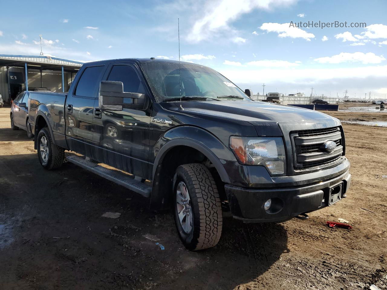 2014 Ford F150 Supercrew Черный vin: 1FTFW1EF8EFA64822