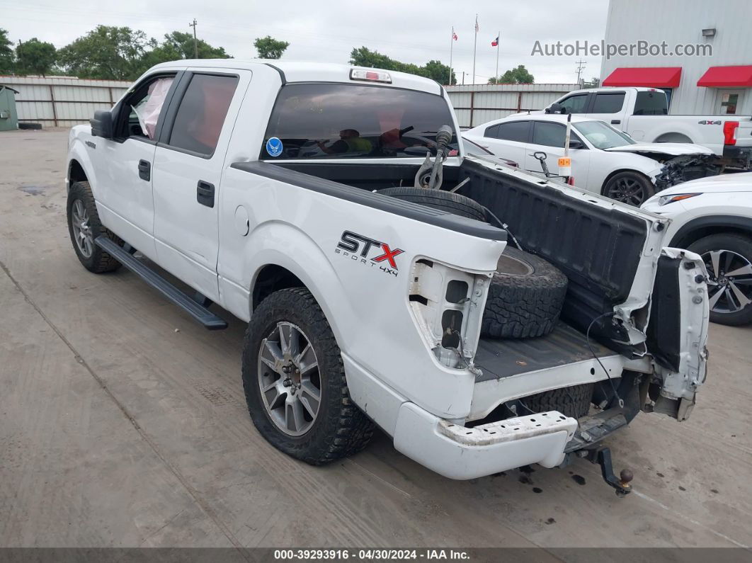 2014 Ford F-150 Stx White vin: 1FTFW1EF8EFC70710