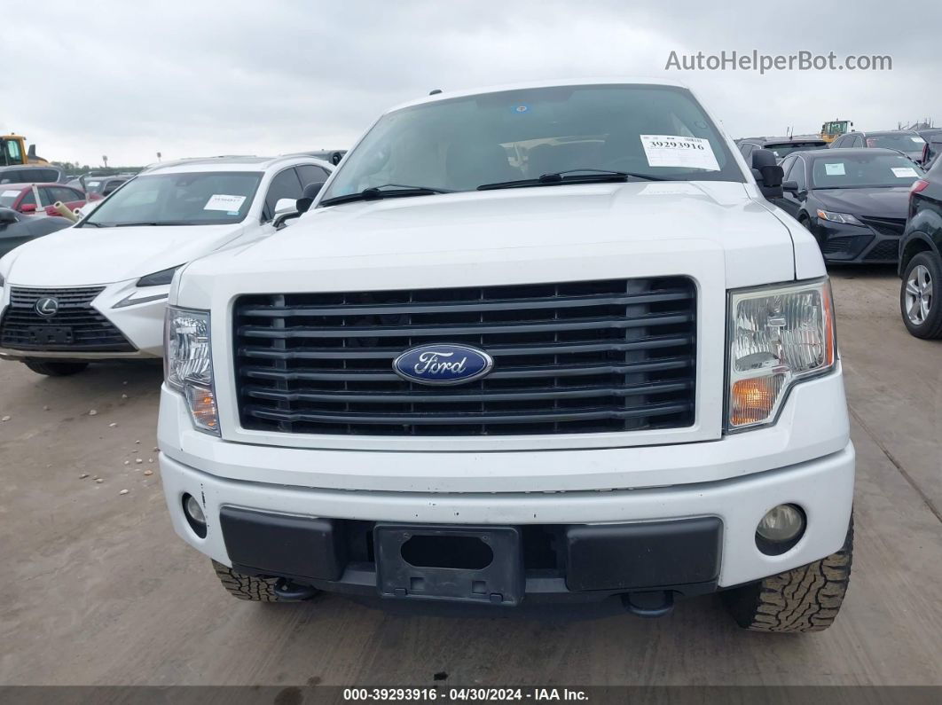 2014 Ford F-150 Stx White vin: 1FTFW1EF8EFC70710