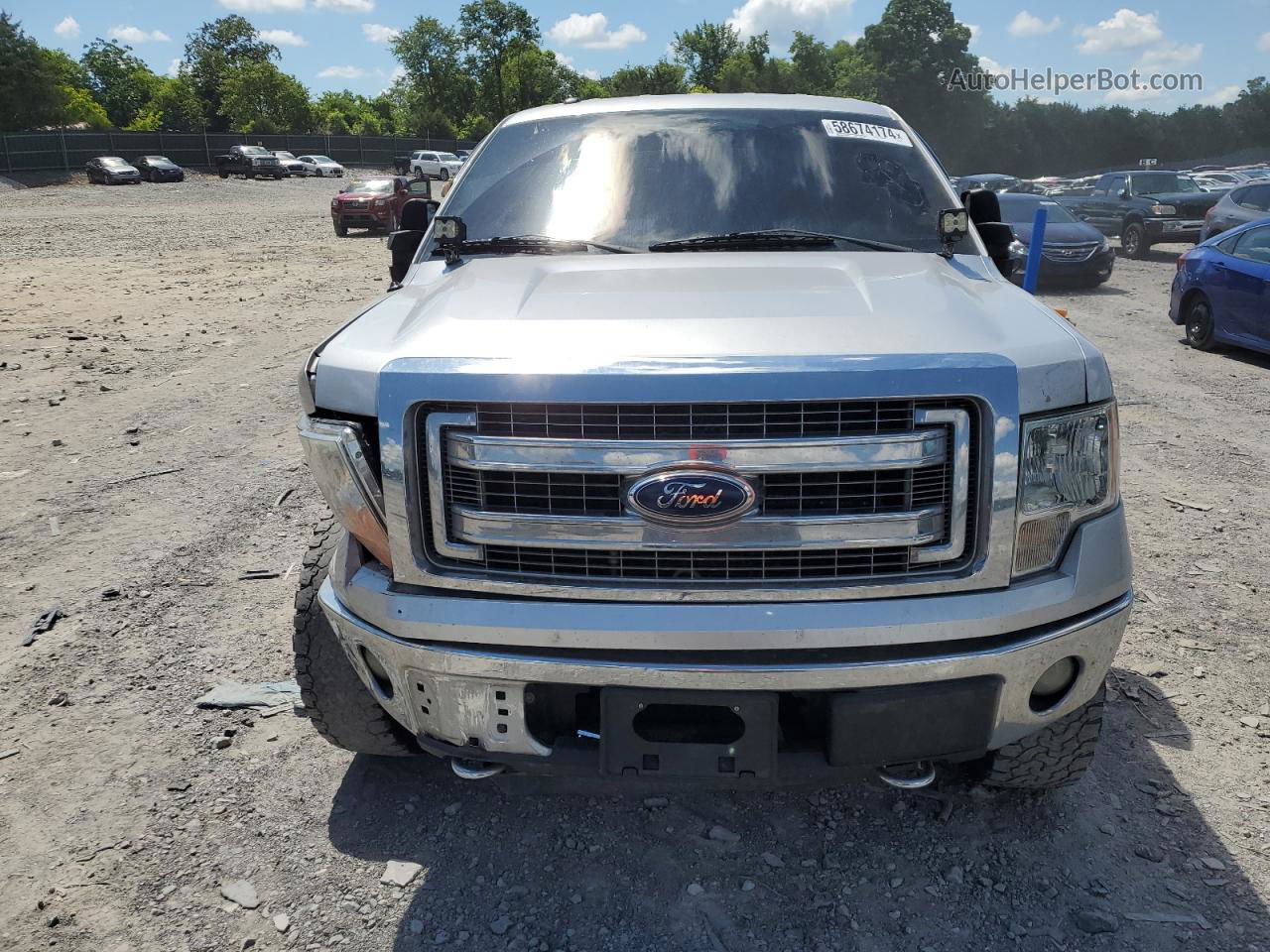 2014 Ford F150 Supercrew Silver vin: 1FTFW1EF8EKE22153