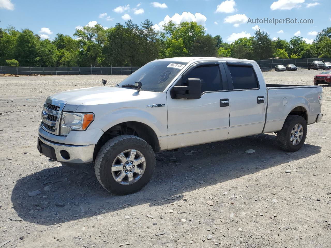 2014 Ford F150 Supercrew Silver vin: 1FTFW1EF8EKE22153