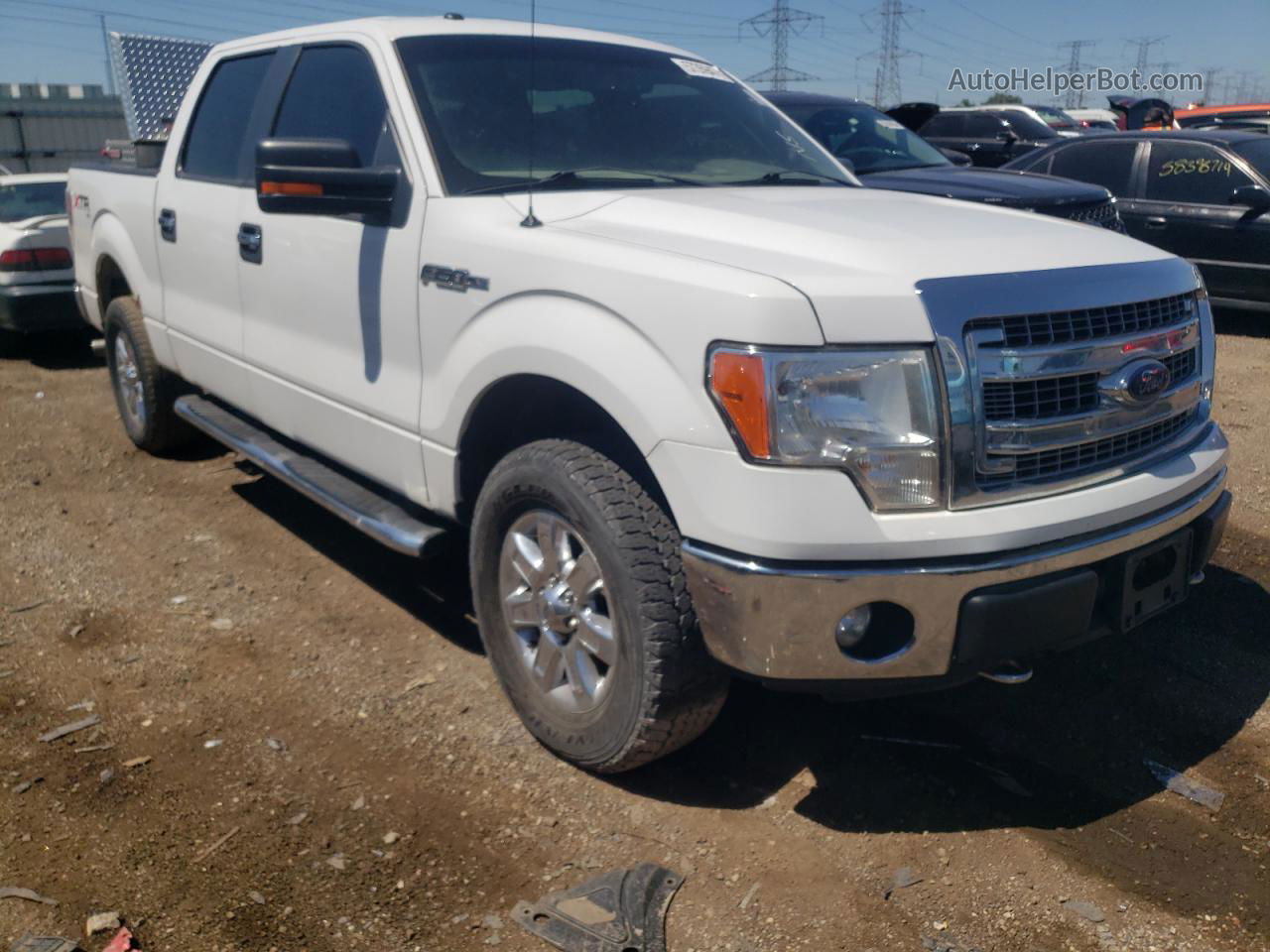 2014 Ford F150 Supercrew Белый vin: 1FTFW1EF8EKG14110