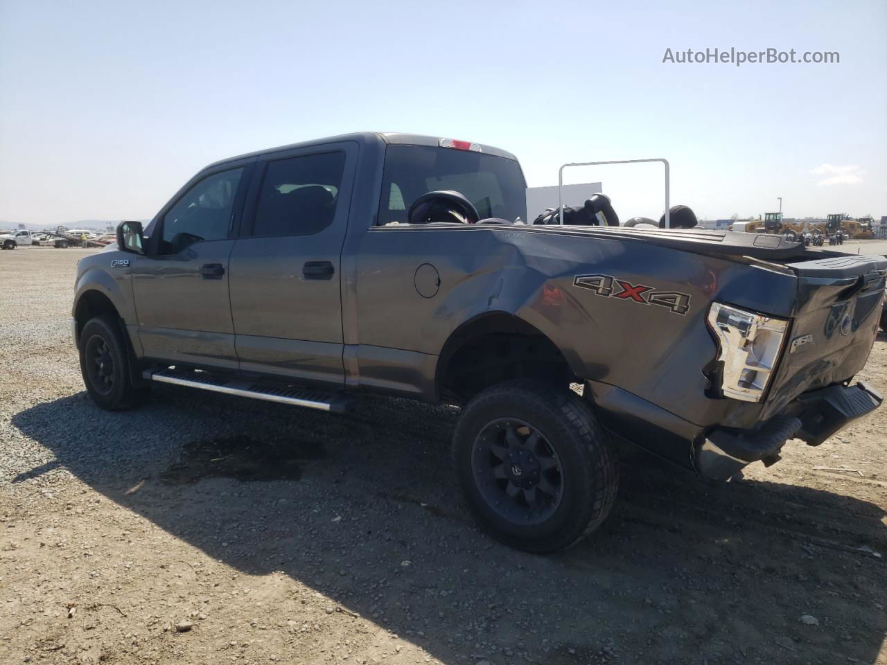 2017 Ford F150 Supercrew Gray vin: 1FTFW1EF8HFC63017