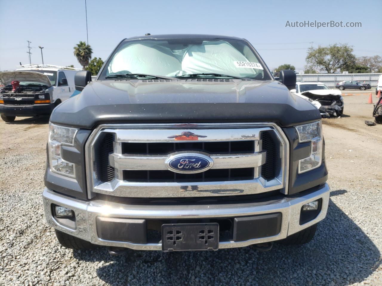 2017 Ford F150 Supercrew Gray vin: 1FTFW1EF8HFC63017