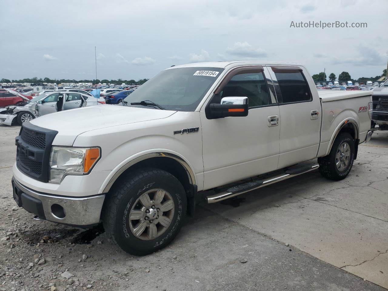 2011 Ford F150 Supercrew White vin: 1FTFW1EF9BKD48124