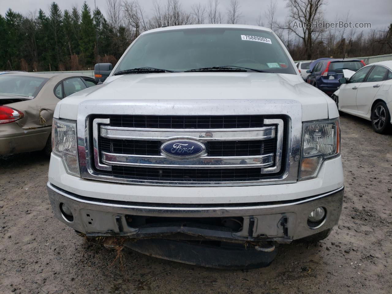 2014 Ford F150 Supercrew White vin: 1FTFW1EF9EFC10533