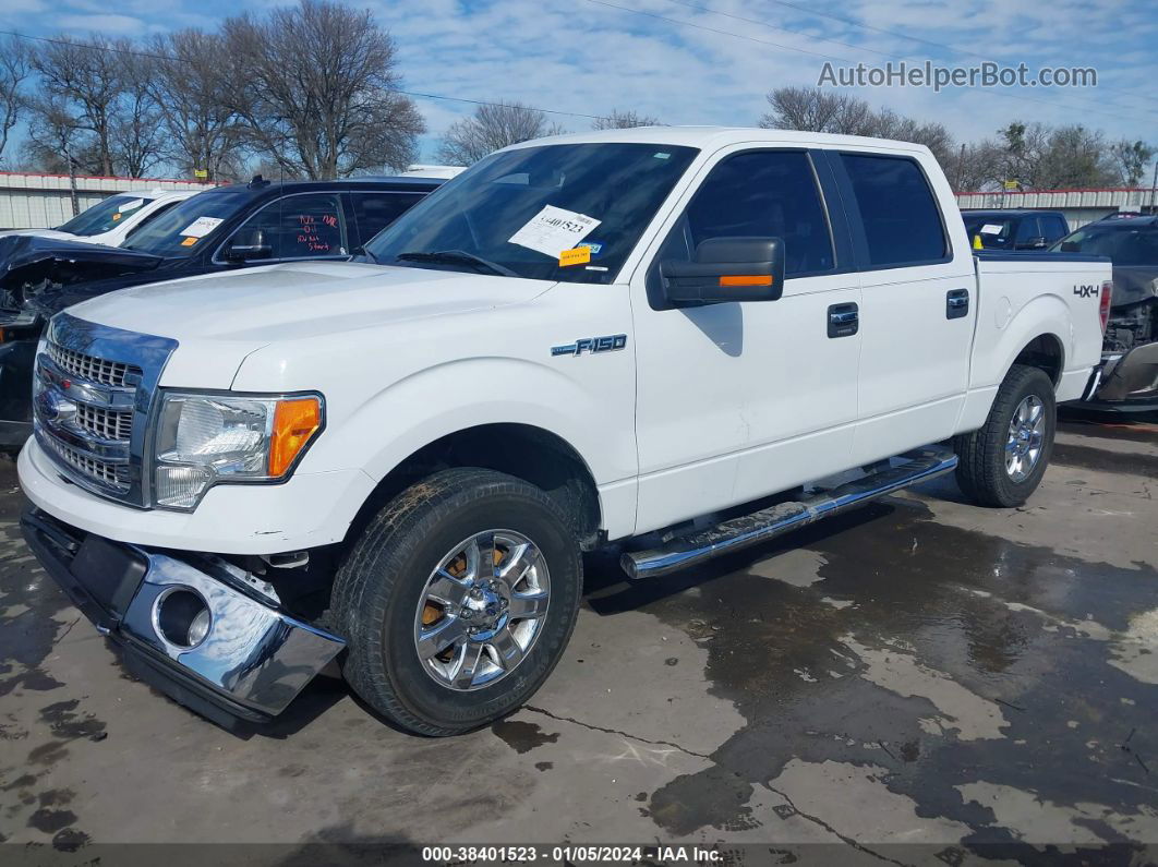 2014 Ford F-150 Xlt White vin: 1FTFW1EF9EFC92912